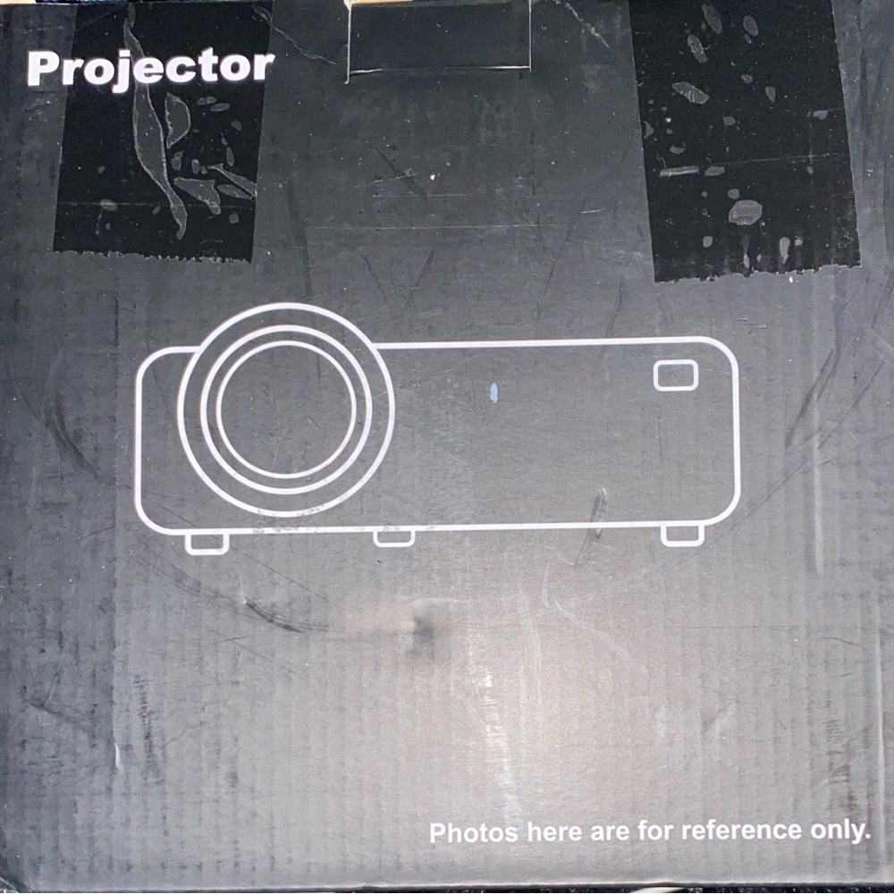 GCZ Mini Projector with Screen, Bluetooth 5.2, Support FHD 1080P
